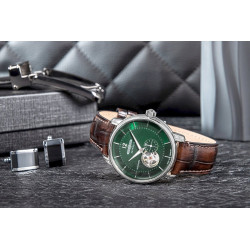 ZEPPELIN LZ120 Open Heart Automatic Men’s Watch 8166-4 / silver