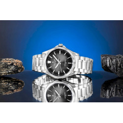 Giewont Elegance Sapphire Men's Watch / silver/black