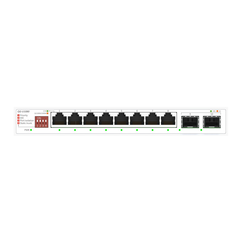 ASUS QG-U1080 Ne-valdomas 2.5G Ethernet (100/1000/2500) Balta
