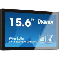 iiyama ProLite TF1634MC-B8X computer monitor 39.6 cm (15.6") 1920 x 1080 pixels Full HD LED Touchscreen Multi-user Black