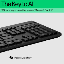 HP 125 G2 USB Wired keyboard Office Black