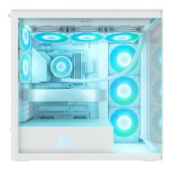 ARCTIC Xtender White (Clear Glass) „Midi Tower“ Balta
