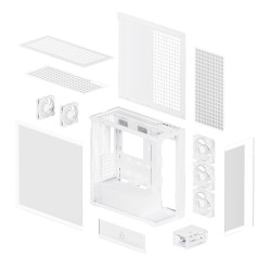 ARCTIC Xtender White (Clear Glass) „Midi Tower“ Balta