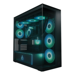 ARCTIC Xtender Black (Tinted Glass) Midi Tower