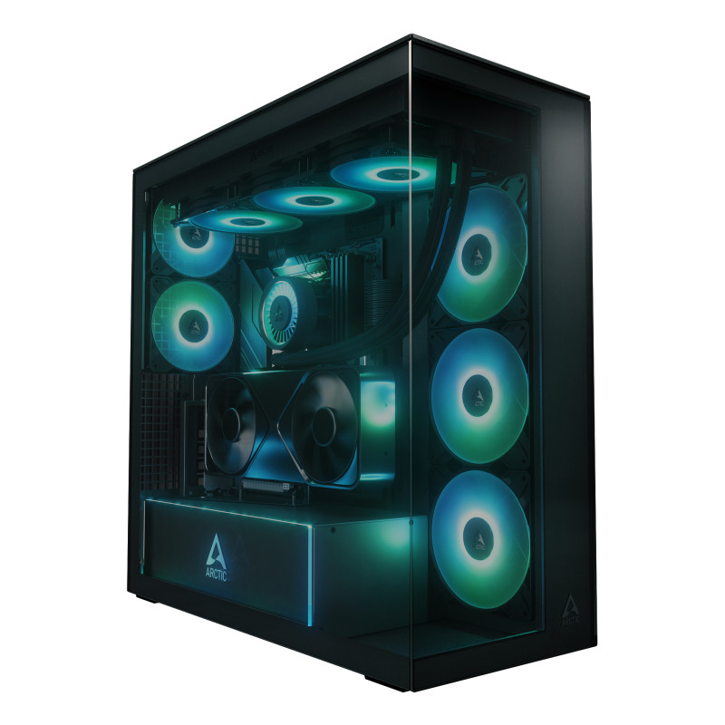 ARCTIC Xtender VG Black (Tinted Glass) Midi Tower