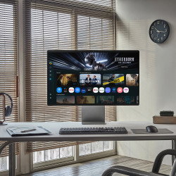 Samsung M90SF computer monitor 81.3 cm (32") 3840 x 2160 pixels 4K Ultra HD OLED Silver