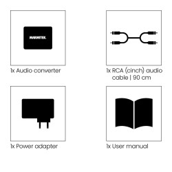 Marmitek 25008412 audio converter Black