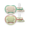 Philips AVENT SCF087/16 kūdikio žindukas Klasikinis kūdikio čiulptukas Ortodontinis Silikonas Žalia, Pilka