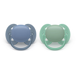 Philips AVENT SCF091/42 baby pacifier Ultra soft pacifier Orthodontic Silicone Blue, Green