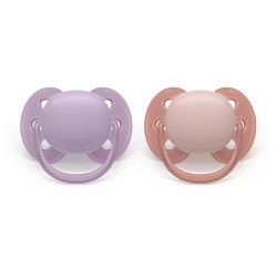 Philips AVENT SCF091/43 baby pacifier Ultra soft pacifier Orthodontic Silicone Lilac, Red