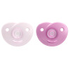 Philips AVENT SCF099/27 baby pacifier Classic baby pacifier Round Silicone Pink