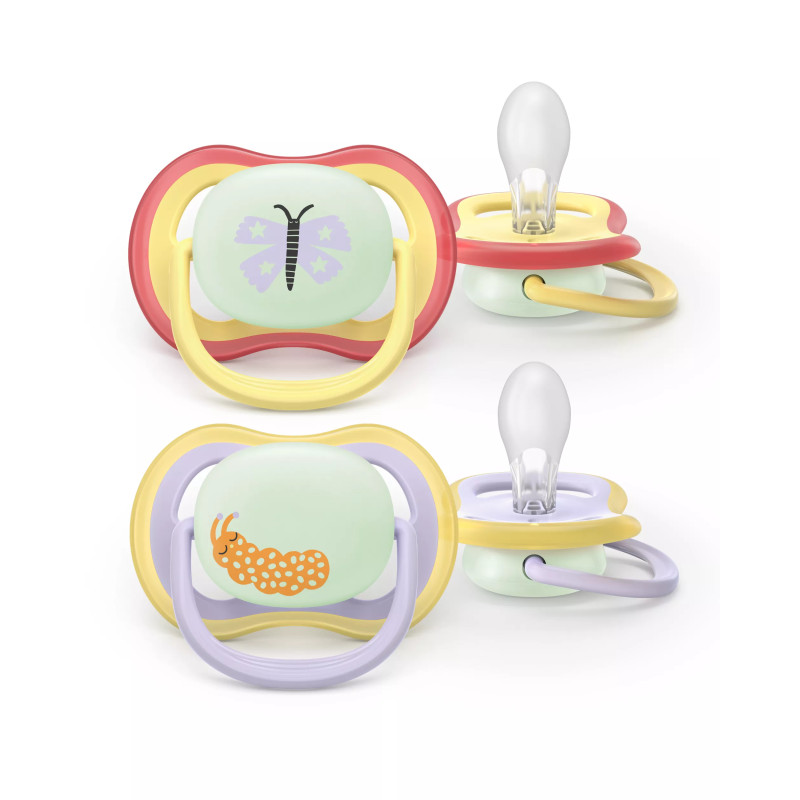 Philips AVENT SCF376/25 kūdikio žindukas Naktinis čiulptukas Ortodontinis Silikonas Multi spalvos