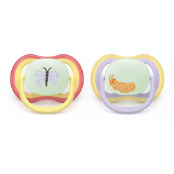 Philips AVENT SCF376/25 baby pacifier Night baby pacifier Orthodontic Silicone Multicolour