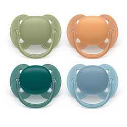 Philips AVENT SCF093/08 baby pacifier Ultra soft pacifier Orthodontic Silicone Multicolour