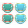 Philips AVENT SCF087/24 baby pacifier Classic baby pacifier Orthodontic Silicone Blue, Turquoise