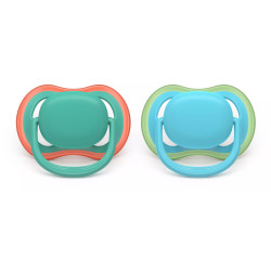 Philips AVENT SCF087/24 baby pacifier Classic baby pacifier Orthodontic Silicone Blue, Turquoise
