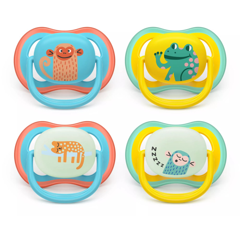 Philips AVENT SCF349/56 baby pacifier Classic baby pacifier Orthodontic Silicone Multicolour