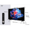 TCL P6K 75P6K TV 190.5 cm (75") 4K Ultra HD Smart TV Wi-Fi Black