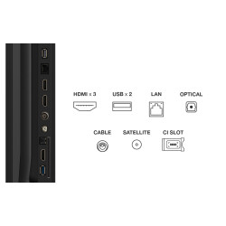 TCL P6K 75P6K televizorius 190,5 cm (75") 4K Ultra HD Smart TV „Wi-Fi“ Juoda