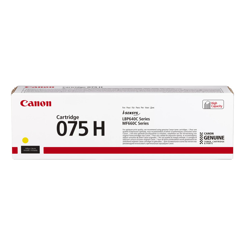 Canon 075 H tonerio kasetė 1 vnt Originalus Geltona