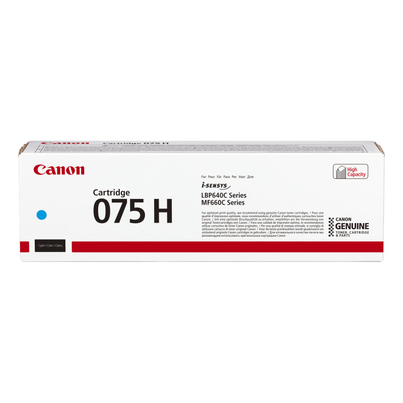Canon 075 H tonerio kasetė 1 vnt Originalus Žydras