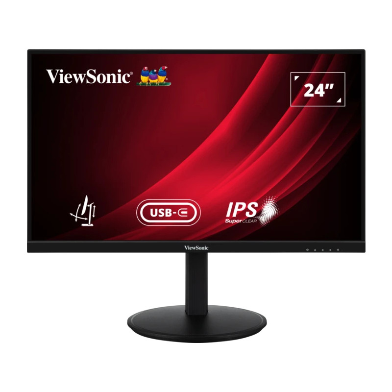 Viewsonic VG Series VG2409-MHDU-2 computer monitor 60.5 cm (23.8") 1920 x 1080 pixels Full HD LED Black