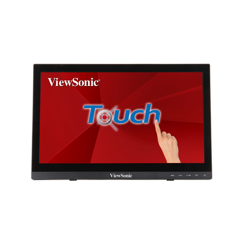 Viewsonic TD1630-3 computer monitor 39.6 cm (15.6") 1366 x 768 pixels HD LCD Touchscreen Multi-user Black