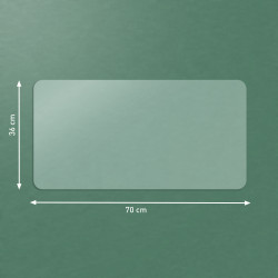 Leitz 53810003 darbo stalo patiesalas Polivinilo chloridas (PVC) Permatomas