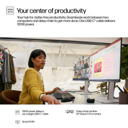 HP Series 5 Pro 524pm computer monitor 60.5 cm (23.8") 1920 x 1080 pixels Full HD LCD Black