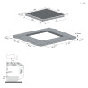 Candy Cook 600 CDTP644SC/E1 Juoda Įmontuoti 59 cm Indukcinė viryklė, padalyta į sritis 4 zone(s)