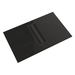 Candy CIH8I4CF Black Built-in 83 cm Zone induction hob 4 zone(s) Built-in hood