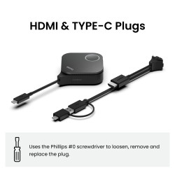 BenQ InstaShow WDC15 belaidė sistema pristatymams HDMI Desktopas