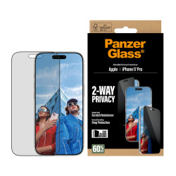 PanzerGlass ® 2-Way Privacy Screen Protector iPhone 17 Pro | Ultra-Wide Fit w. EasyAligner Skaidri ekrano apsauga Apple 1 vnt