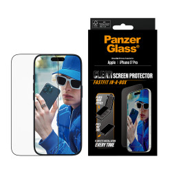 PanzerGlass ® Screen Protector iPhone 18 Pro | 17 Pro | Ultra-Wide Fit w. Fastfit in-a-box