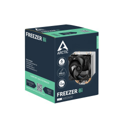 ARCTIC Freezer 8i Processor Air cooler 10 cm Aluminium, Black