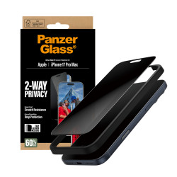 PanzerGlass ® 2-Way Privacy Screen Protector iPhone 17 Pro Max | Ultra-Wide Fit w. EasyAligner Skaidri ekrano apsauga Apple 1 vn