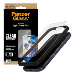 PanzerGlass ® Screen Protector iPhone 18 Pro | 17 Pro | Ultra-Wide Fit w. EasyAligner Skaidri ekrano apsauga Apple 1 vnt
