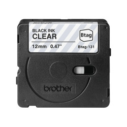 Brother BTAG-131 label-making tape Black on transparent