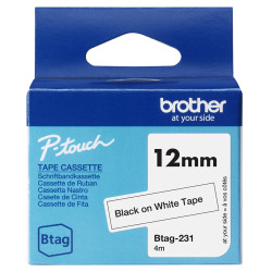 Brother BTAG-231 etikečių juostelė Juoda ant baltos