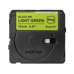 Brother BTAG-G31 label-making tape Black on green