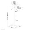 Neomounts NS-FS100BLACK reklaminio ekrano laikiklis 139,7 cm (55") Juoda