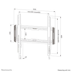 Neomounts WL30-550BL14 TV mount/stand 190.5 cm (75") Black