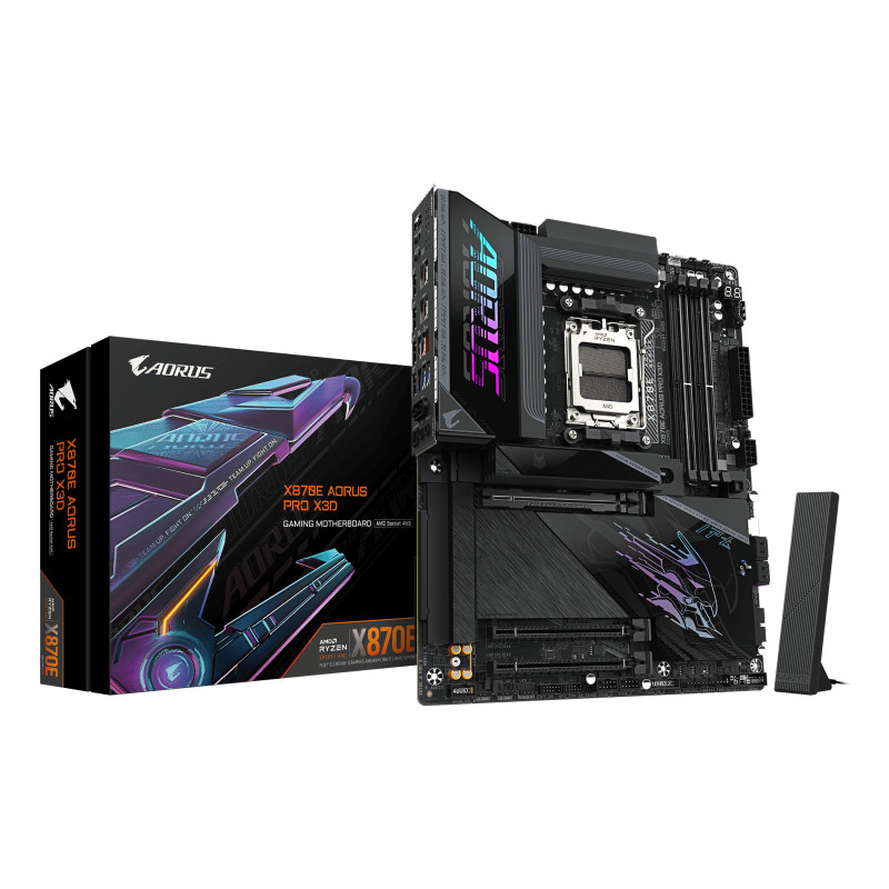 GIGABYTE X870E AORUS PRO X3D AMD X870E AM5 lizdas ATX