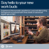 HP Poly Voyager Free 60+ UC Carbon Black Earbuds +BT700 USB-A Adapter +Touchscreen Charge Case Laisvų rankų įranga Bevielis Įkiš