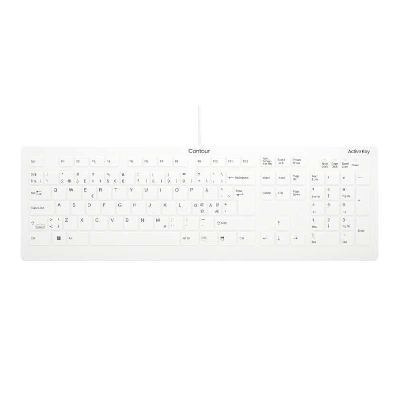 Contour Design AK-C8112 keyboard USB QWERTY Nordic