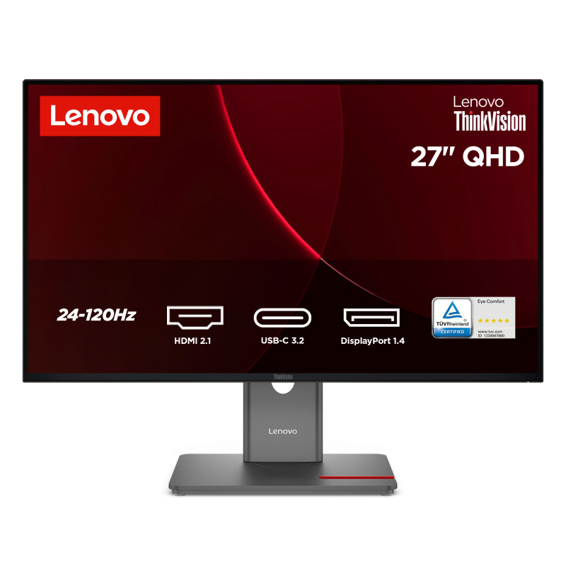 Lenovo ThinkVision P27Q-40 kompiuterio monitorius 68,6 cm (27") 2560 x 1440 pikseliai Quad HD LED Juoda