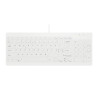Contour Design Active Key AK-C7012F-U1-W/NOR klaviatūra Medicininis USB QWERTY Šiaurės šalių Balta