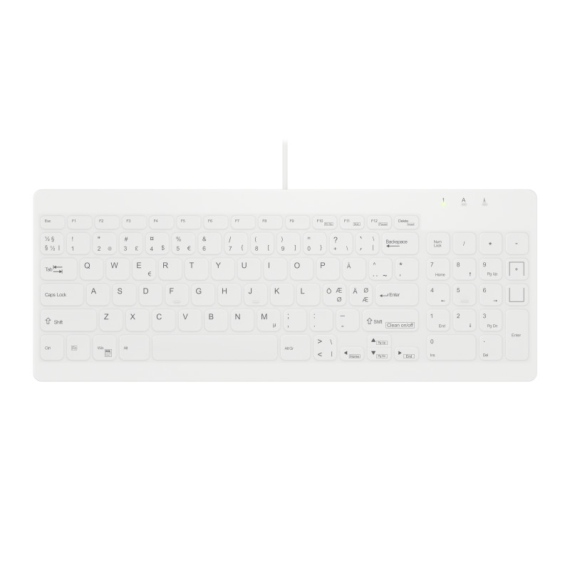 Contour Design Active Key AK-C7012F-UVS-W/NOR keyboard USB QWERTY Nordic