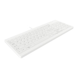 Contour Design Active Key AK-C7012F-UVS-W/NOR klaviatūra Medicininis USB QWERTY Šiaurės šalių Balta