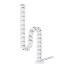 Neomounts ADS06-132WH cable organizer Desk Cable guide White 1 pc(s)